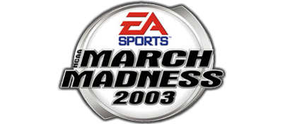 NCAA March Madness 2003 title screen for Playstation 2